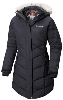 COLUMBIA WOMEN LAY D DOWN II MID JACKET BLACK METALLIC